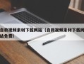 涟源自救视频素材下载网站（自救视频素材下载网站免费）